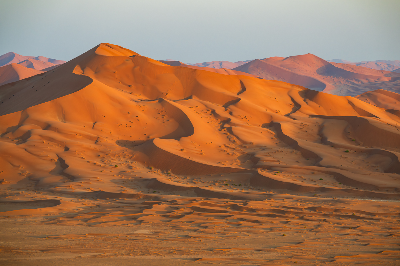 Sanddünen im Abendlicht, Oman