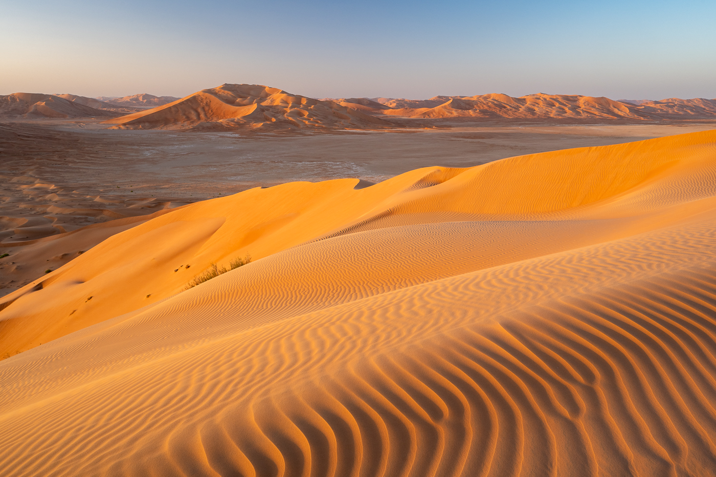 Blick auf die Sterndünen der Rub Al-Khali