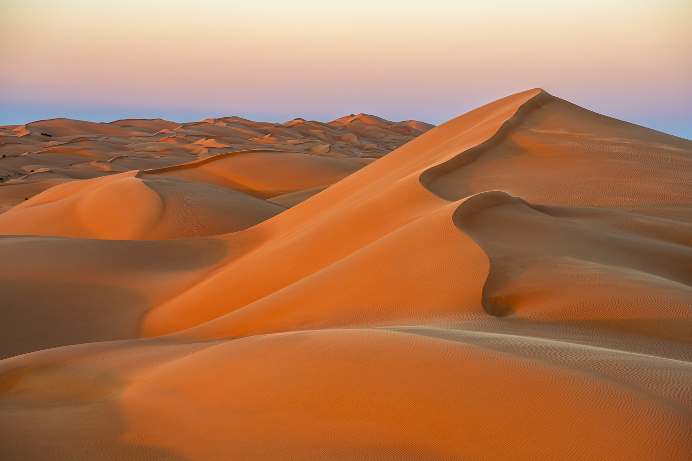 Wüste Sanddünen im Oman